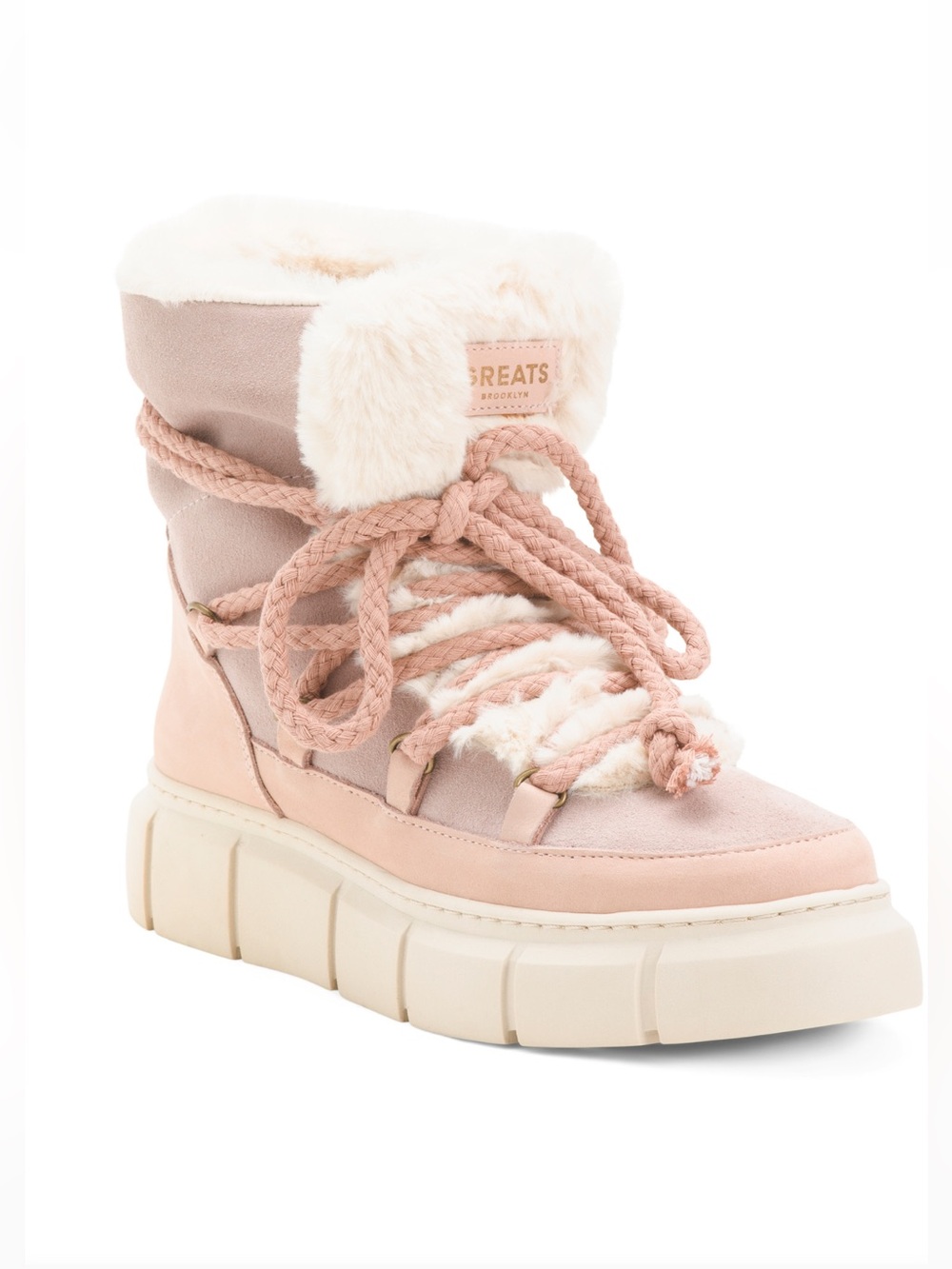 Greats blush suede madison boots size 7 NWT
